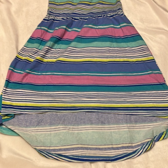 EUC 3 for 1 children’s place Girls 7/8 skater dresses white floral, coral, blue - Picture 13 of 14